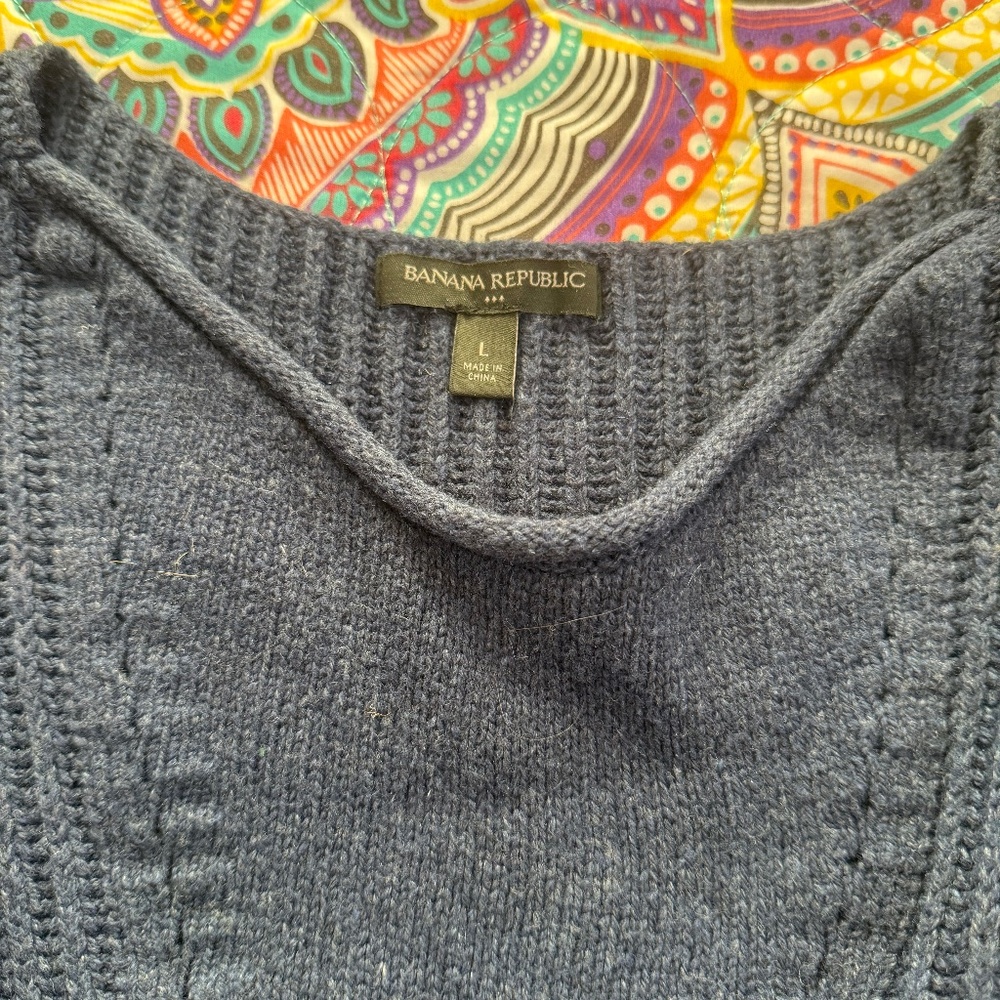 Banana Republic oversized women's sweater vest Size L